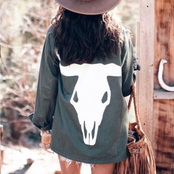 Show Me your Mumu Army Kacket Olive Bull - Picture 8 of 8